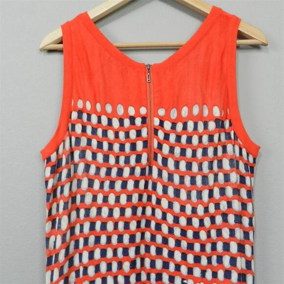 NIC+ZOE Sweater Knit Dress Size XL Multicolor Geometric Knee Length Fit and Flar - Picture 10 of 12